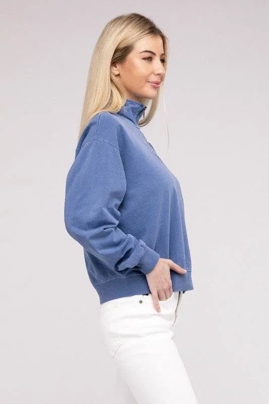 HYFVE Half Zip Long Sleeve Sweatshirt