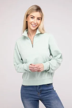 HYFVE Half Zip Long Sleeve Sweatshirt