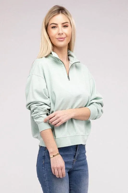 HYFVE Half Zip Long Sleeve Sweatshirt