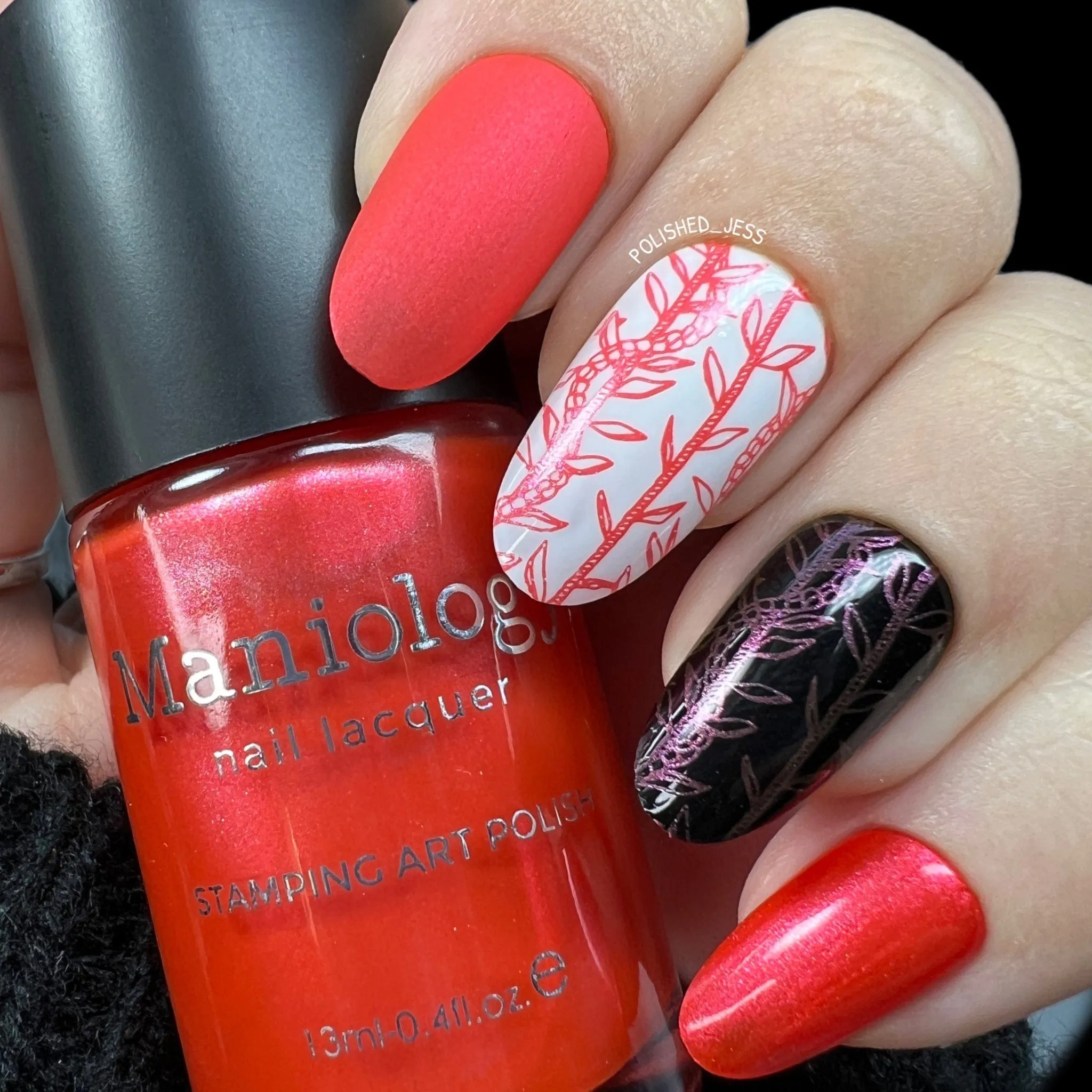 Ilima (B474) - Red Pearl Stamping Polish