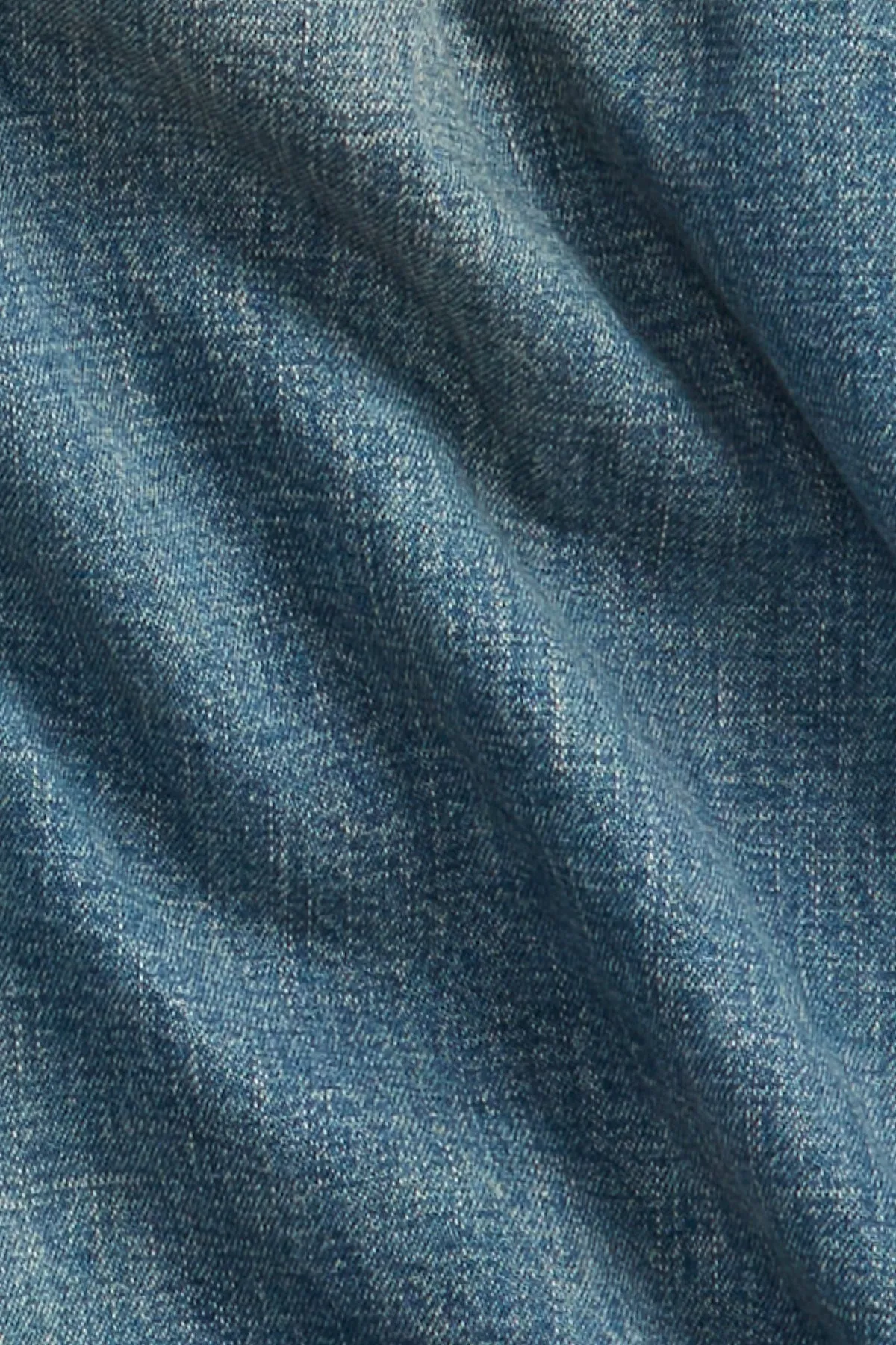 Indigo Cotton-Linen Denim Work Jacket - Repaired Campton Wash