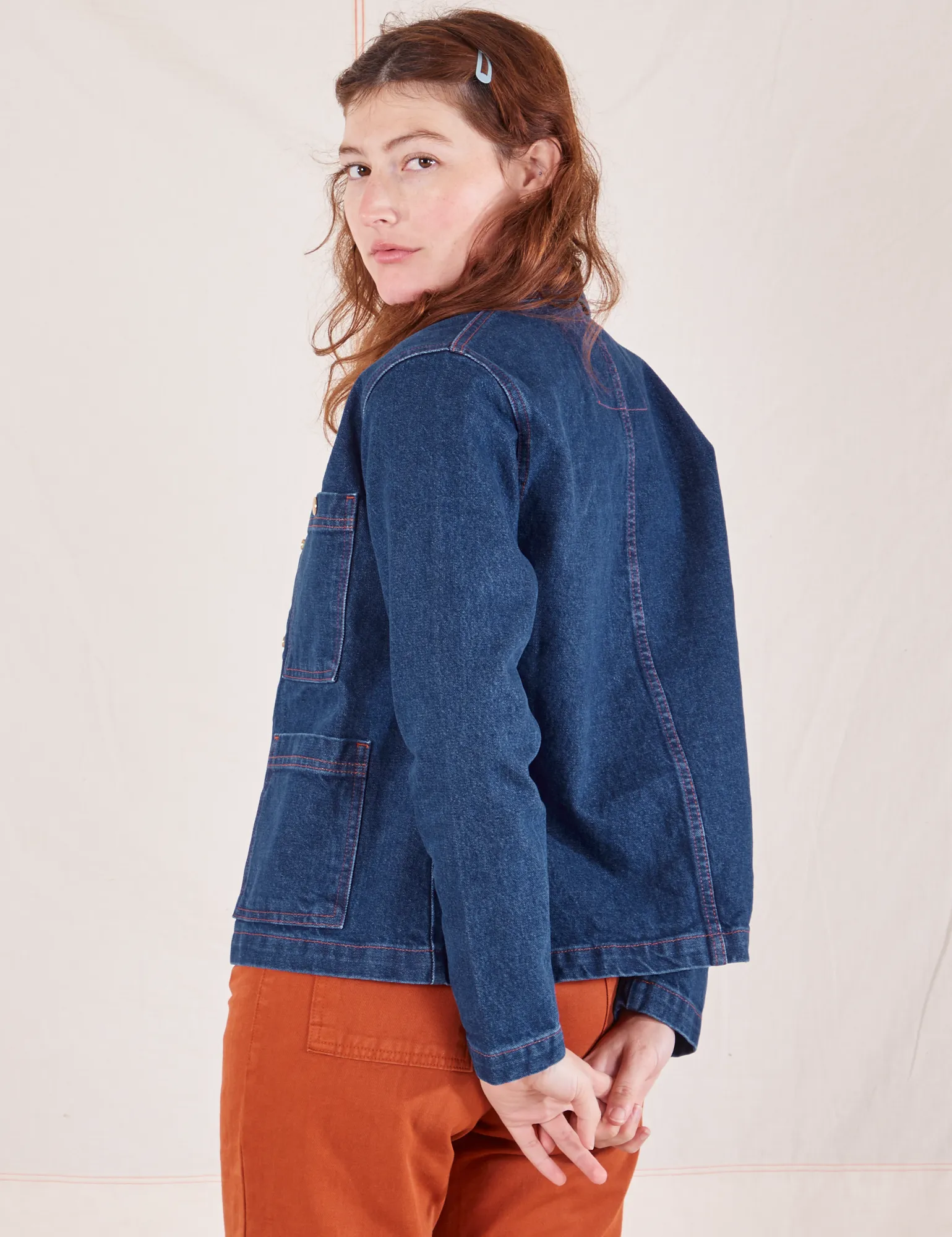 Indigo Denim Work Jacket - Dark Wash