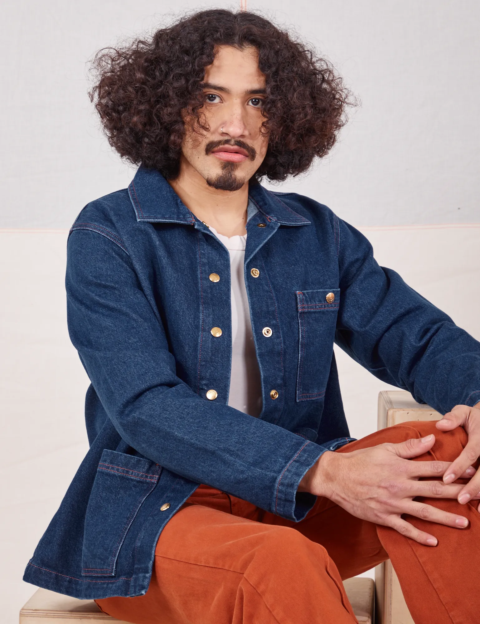Indigo Denim Work Jacket - Dark Wash