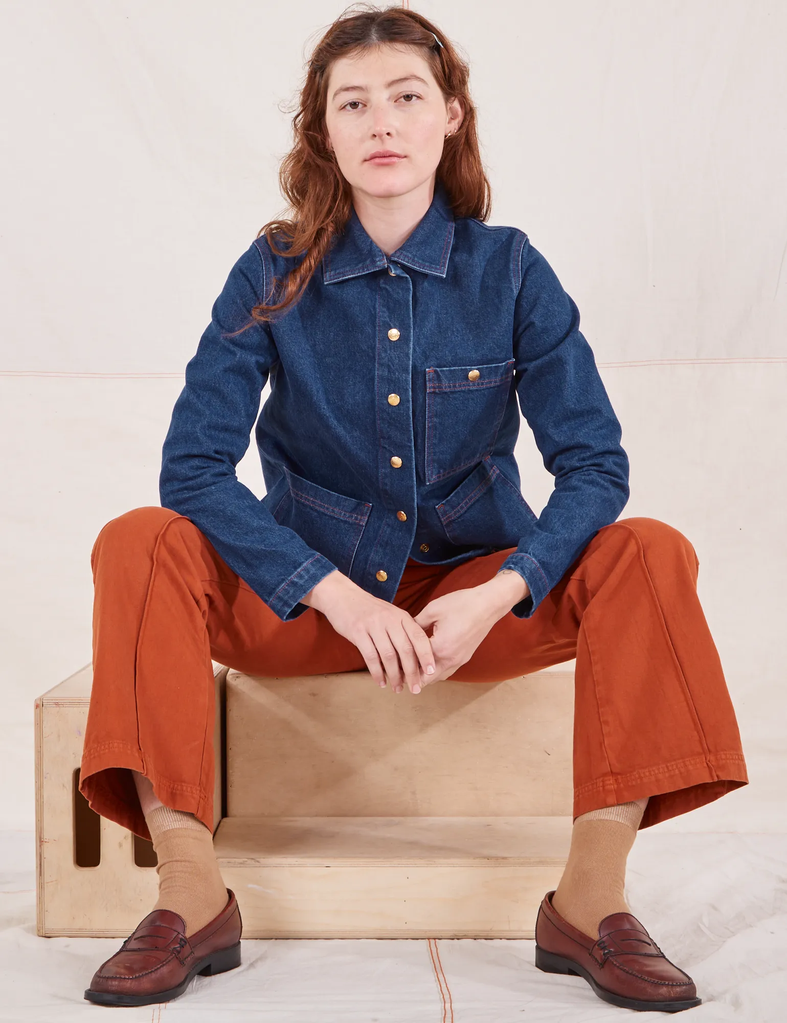 Indigo Denim Work Jacket - Dark Wash