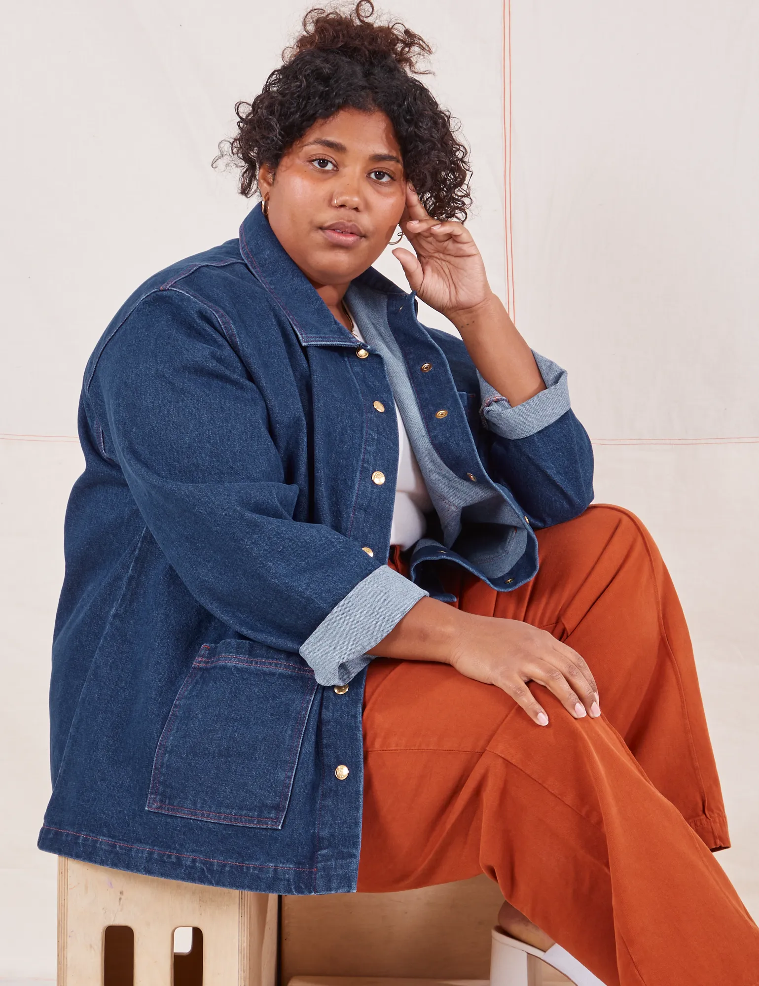 Indigo Denim Work Jacket - Dark Wash