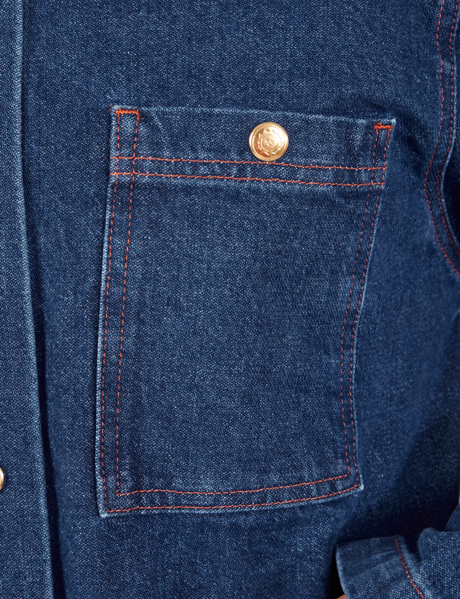 Indigo Denim Work Jacket - Dark Wash
