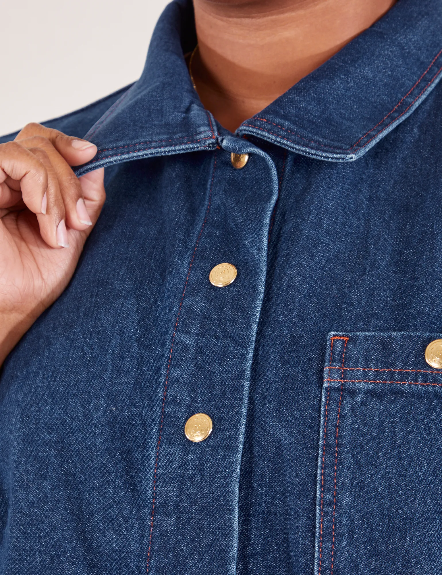 Indigo Denim Work Jacket - Dark Wash
