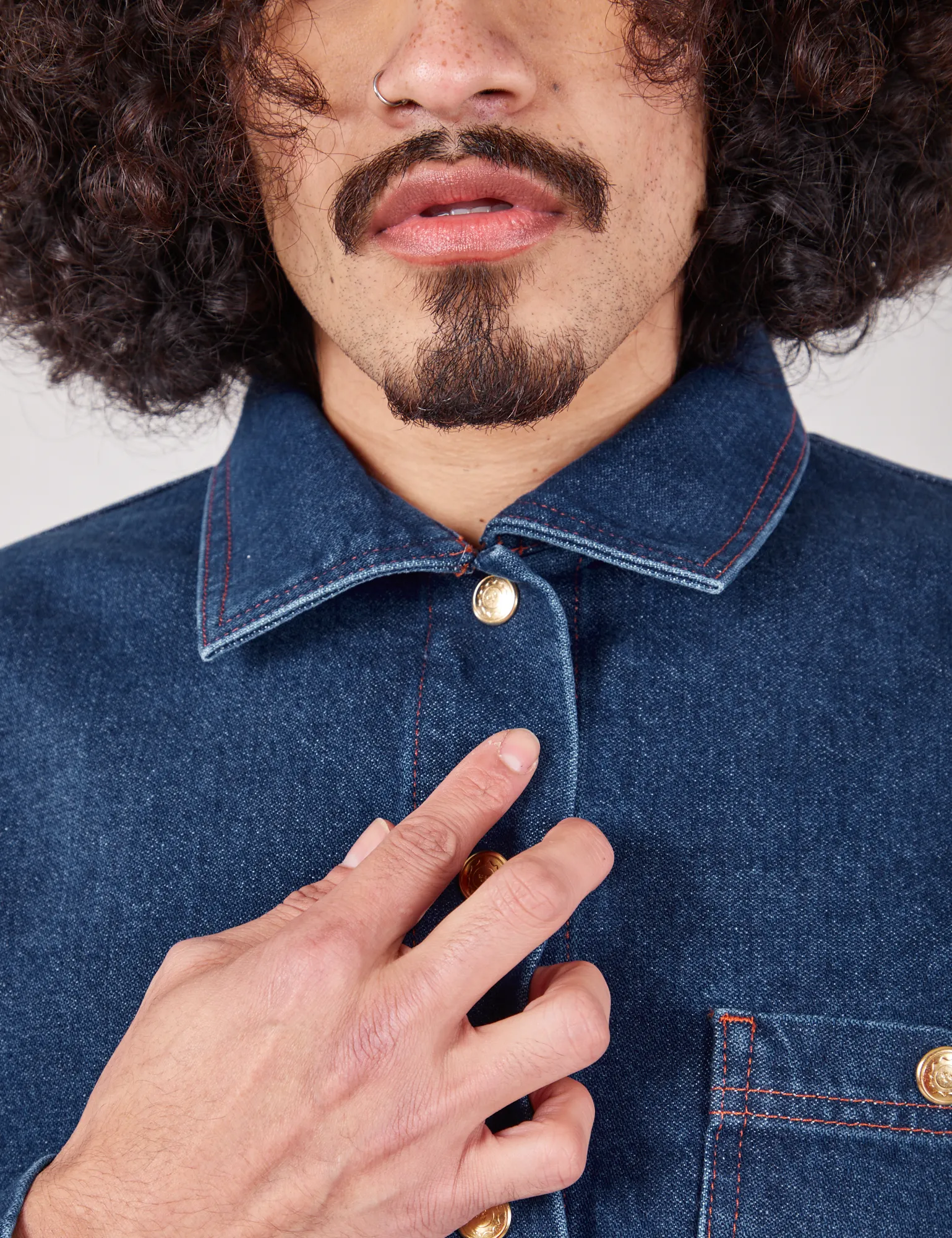Indigo Denim Work Jacket - Dark Wash