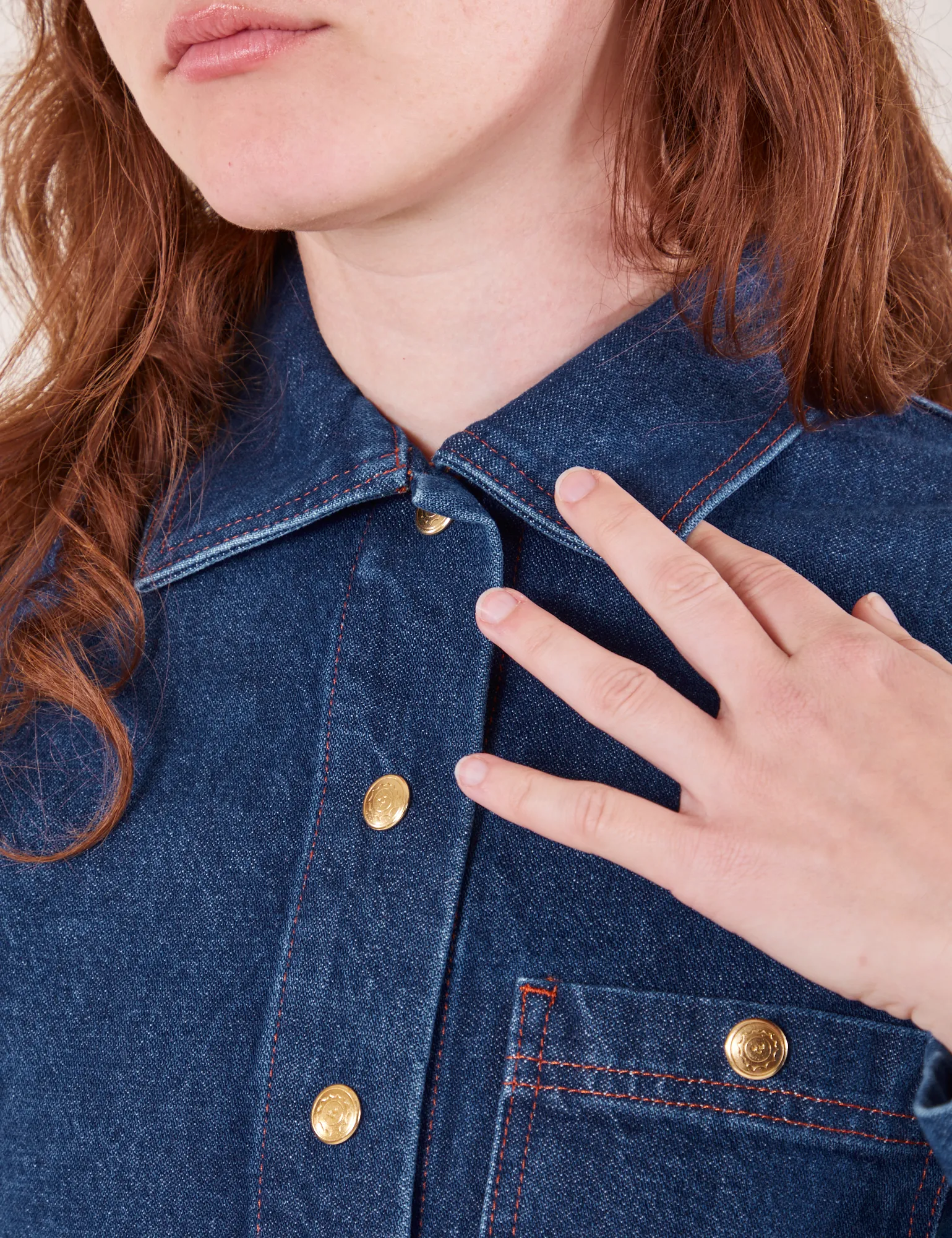 Indigo Denim Work Jacket - Dark Wash