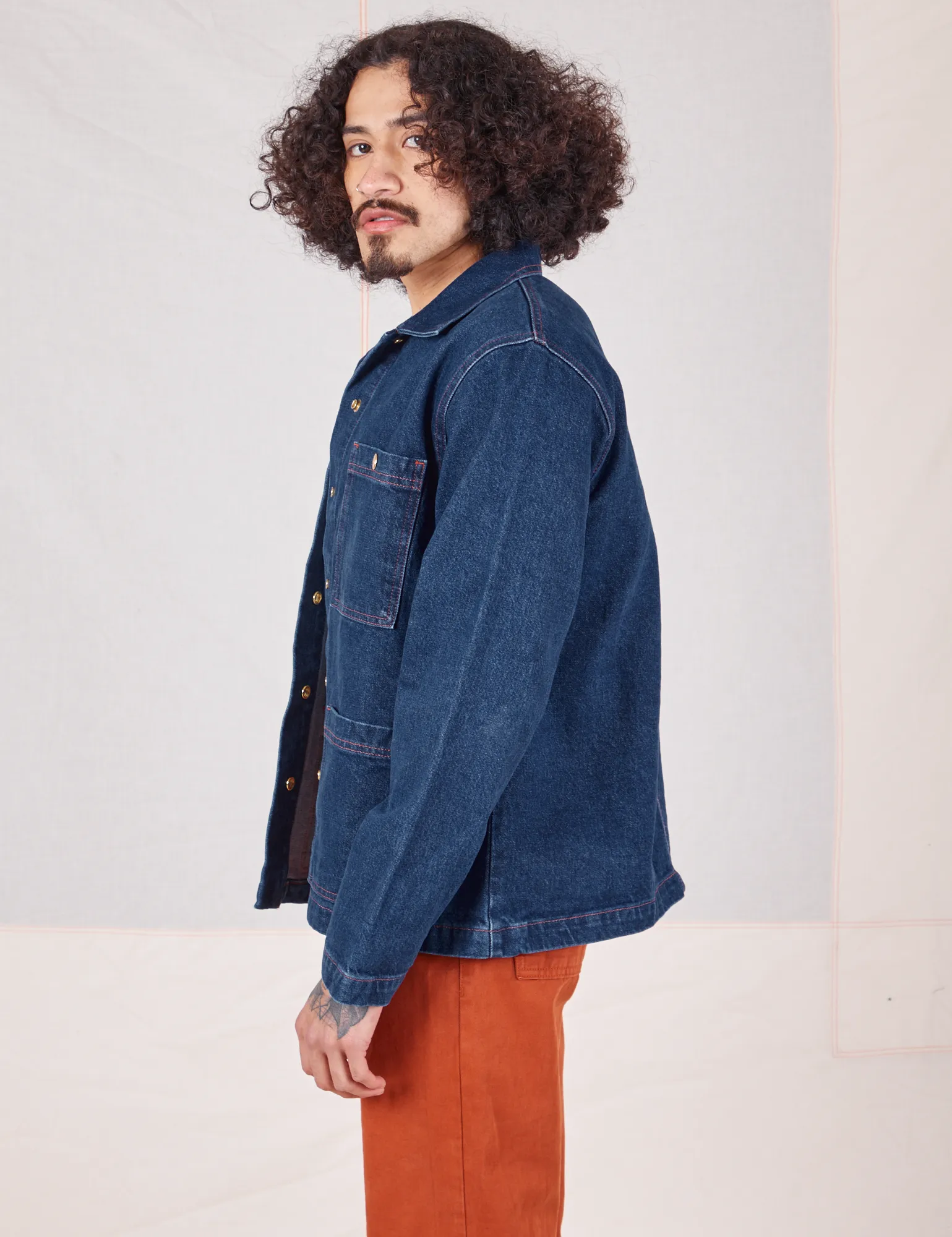 Indigo Denim Work Jacket - Dark Wash