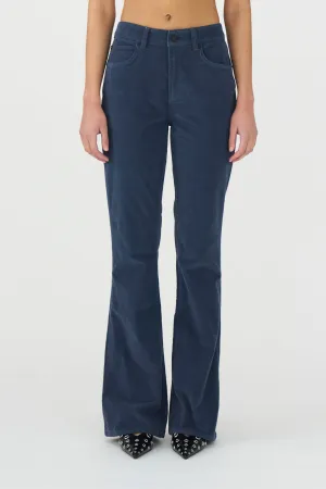 IVY-Tara Flare Jeans Baby Cord - Deep Navy Blue