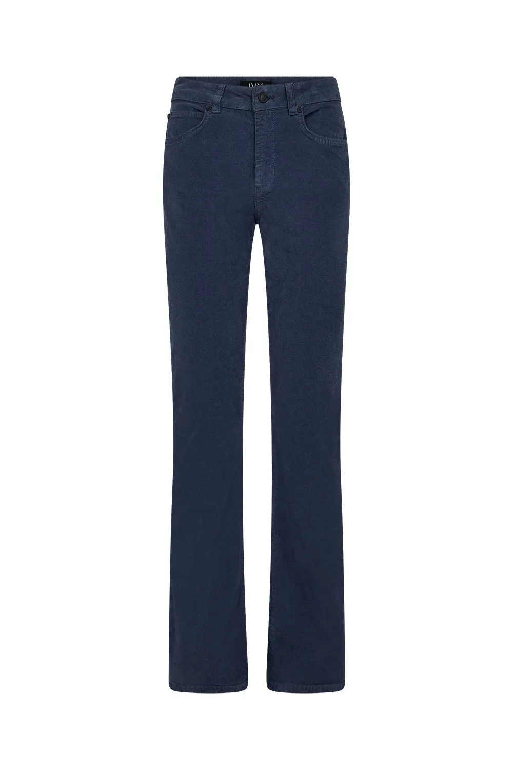 IVY-Tara Flare Jeans Baby Cord - Deep Navy Blue