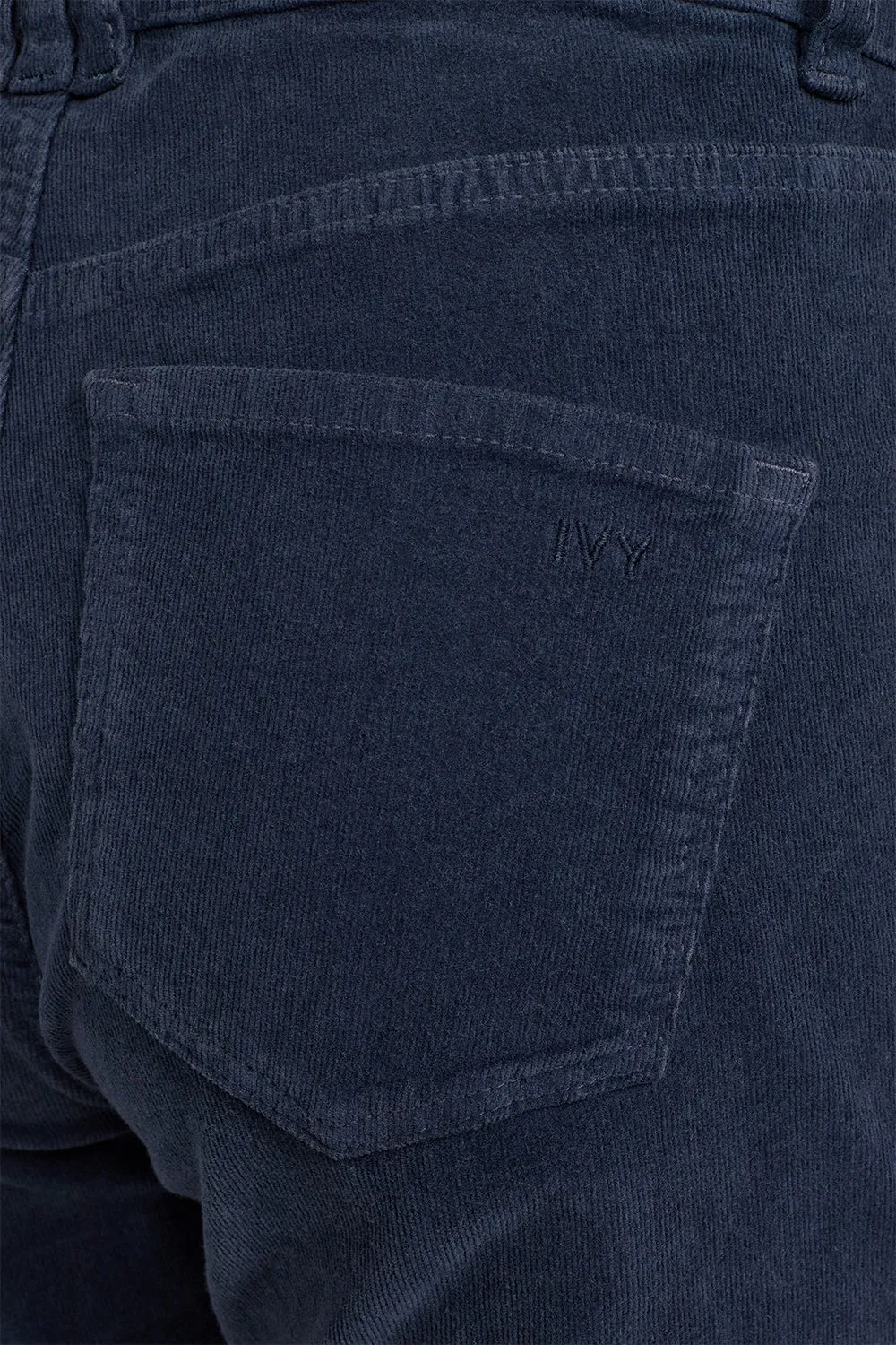 IVY-Tara Flare Jeans Baby Cord - Deep Navy Blue