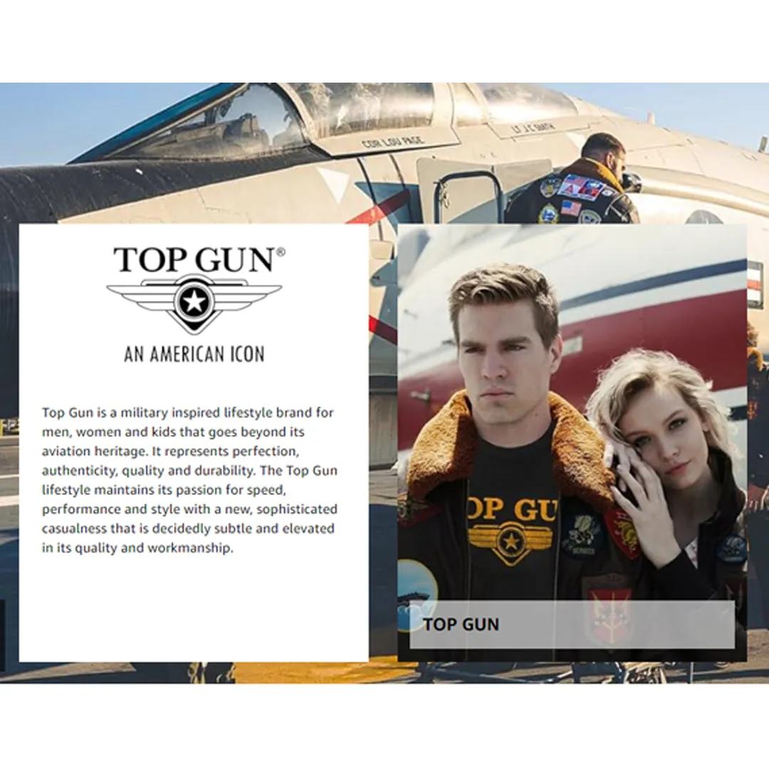 Jacket - TOP GUN MA-1 Nylon Bomber w/Patches  (TGJ1540P)