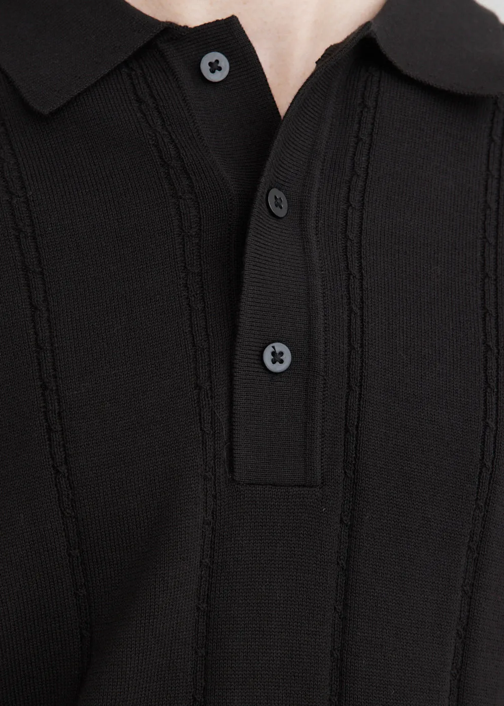 Jahmad Mini Cable Knit Polo