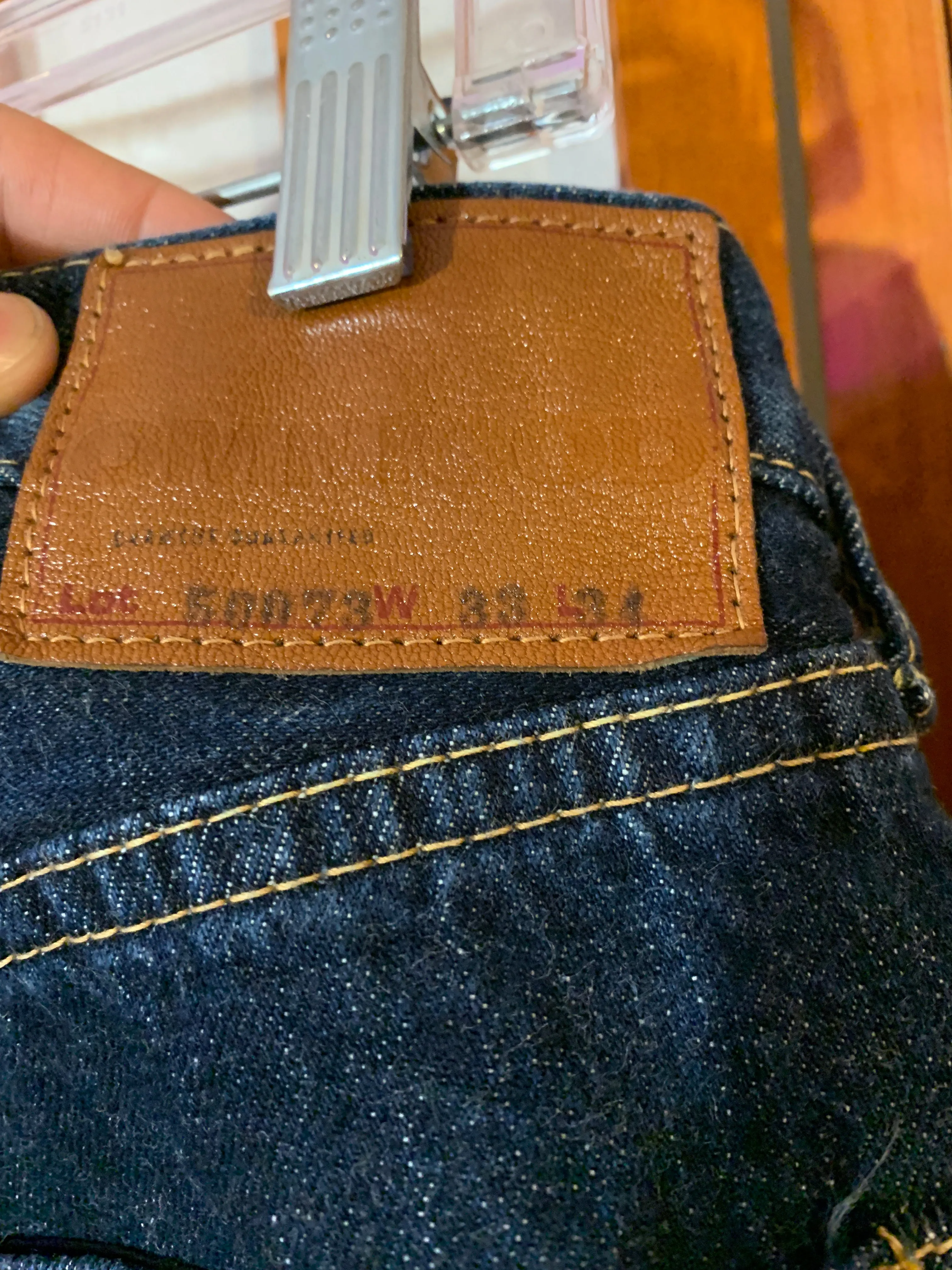 Japanese Selvedge Jeans, Omnigod Orange Line
