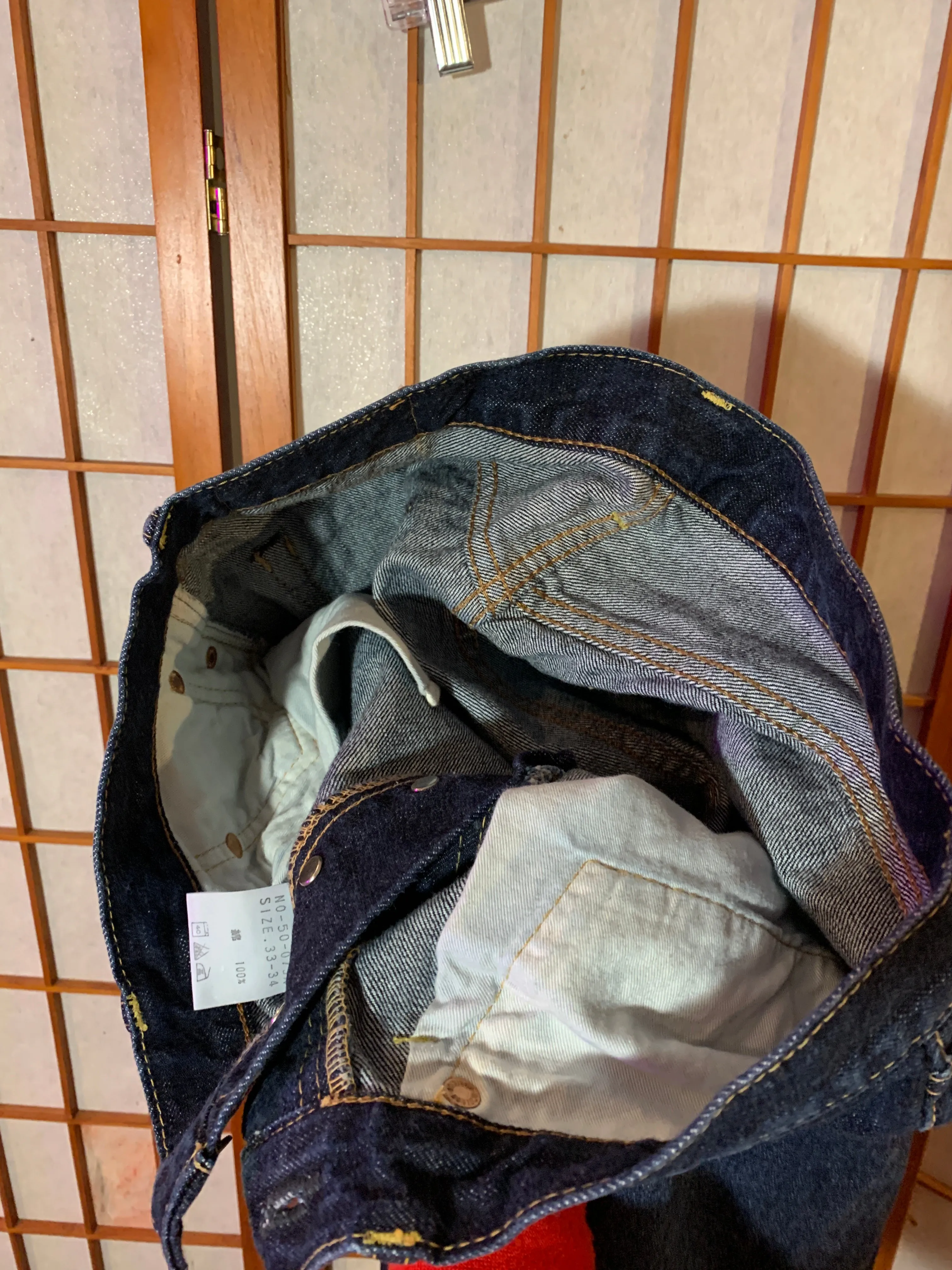 Japanese Selvedge Jeans, Omnigod Orange Line