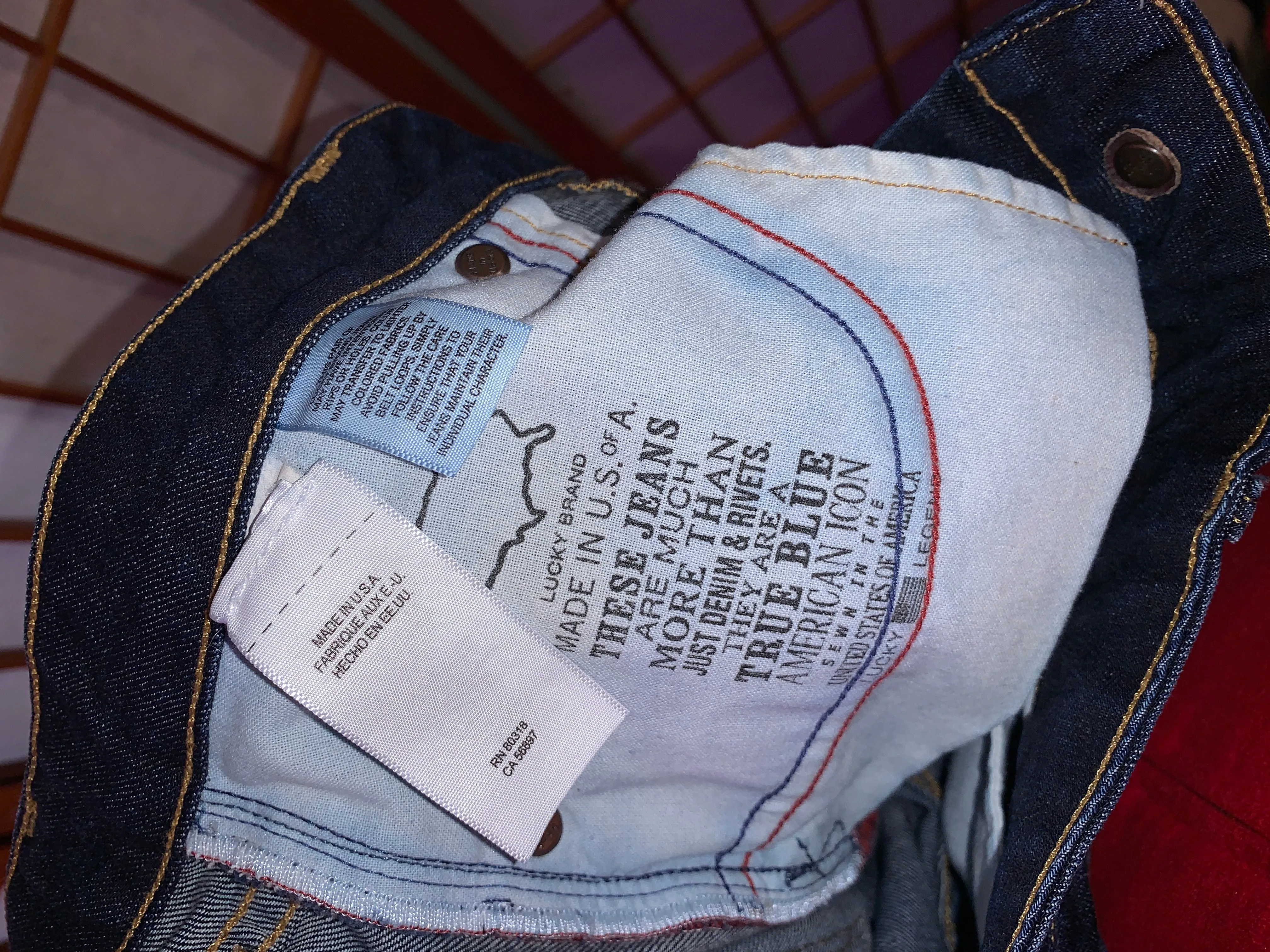 Japanese Selvedge Jeans, Omnigod Orange Line