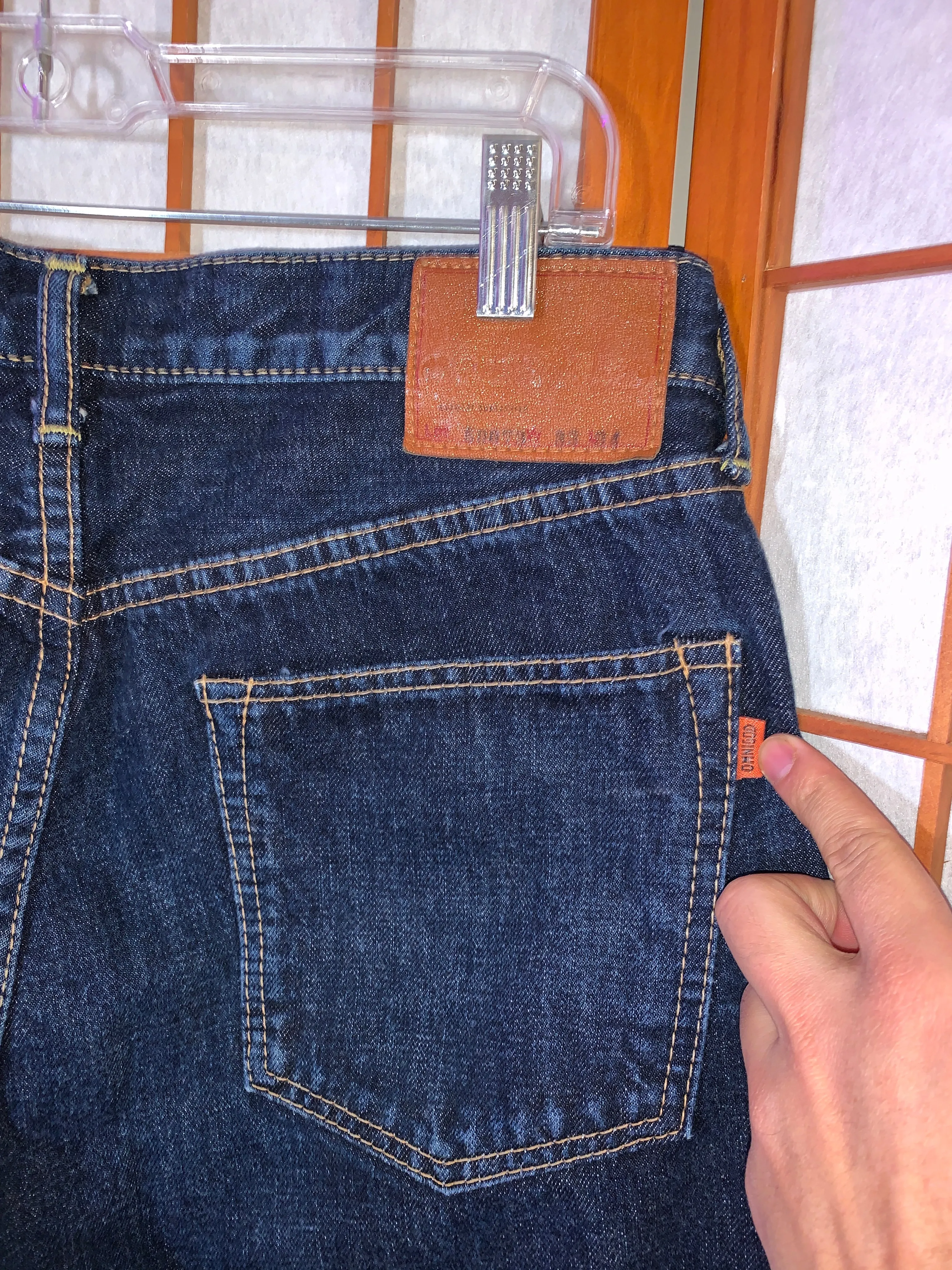 Japanese Selvedge Jeans, Omnigod Orange Line