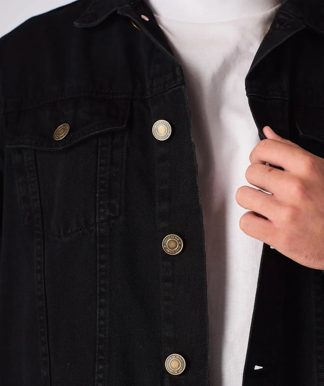 Jean Jacket For Men - Classic Trucker Style Slim Fit Casual Outerwear Button Down Cowboy Cut - Men's Denim Jacket