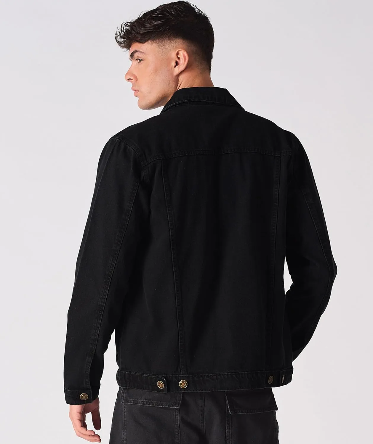 Jean Jacket For Men - Classic Trucker Style Slim Fit Casual Outerwear Button Down Cowboy Cut - Men's Denim Jacket