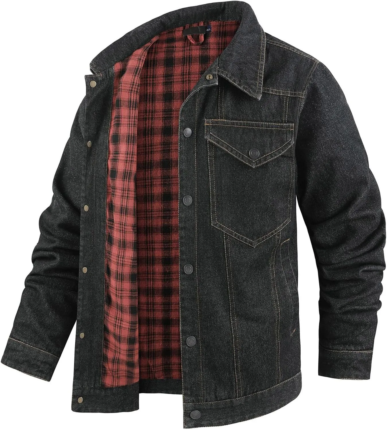 Jean Jacket Trucker Jackets for Men Classic Slim Fit Casual Outerwear Button Down Cowboy Cut Men's Denim Jacket