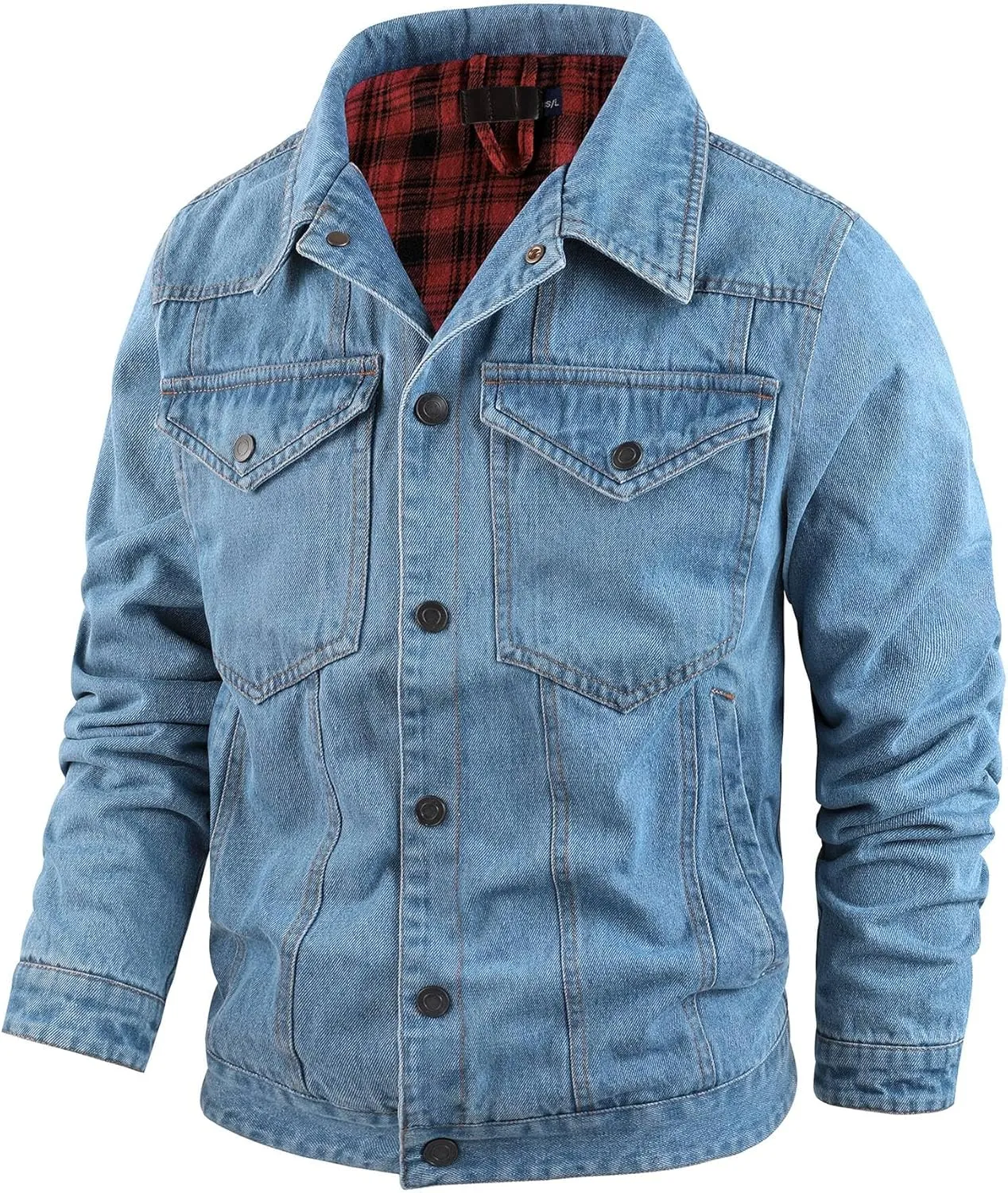 Jean Jacket Trucker Jackets for Men Classic Slim Fit Casual Outerwear Button Down Cowboy Cut Men's Denim Jacket
