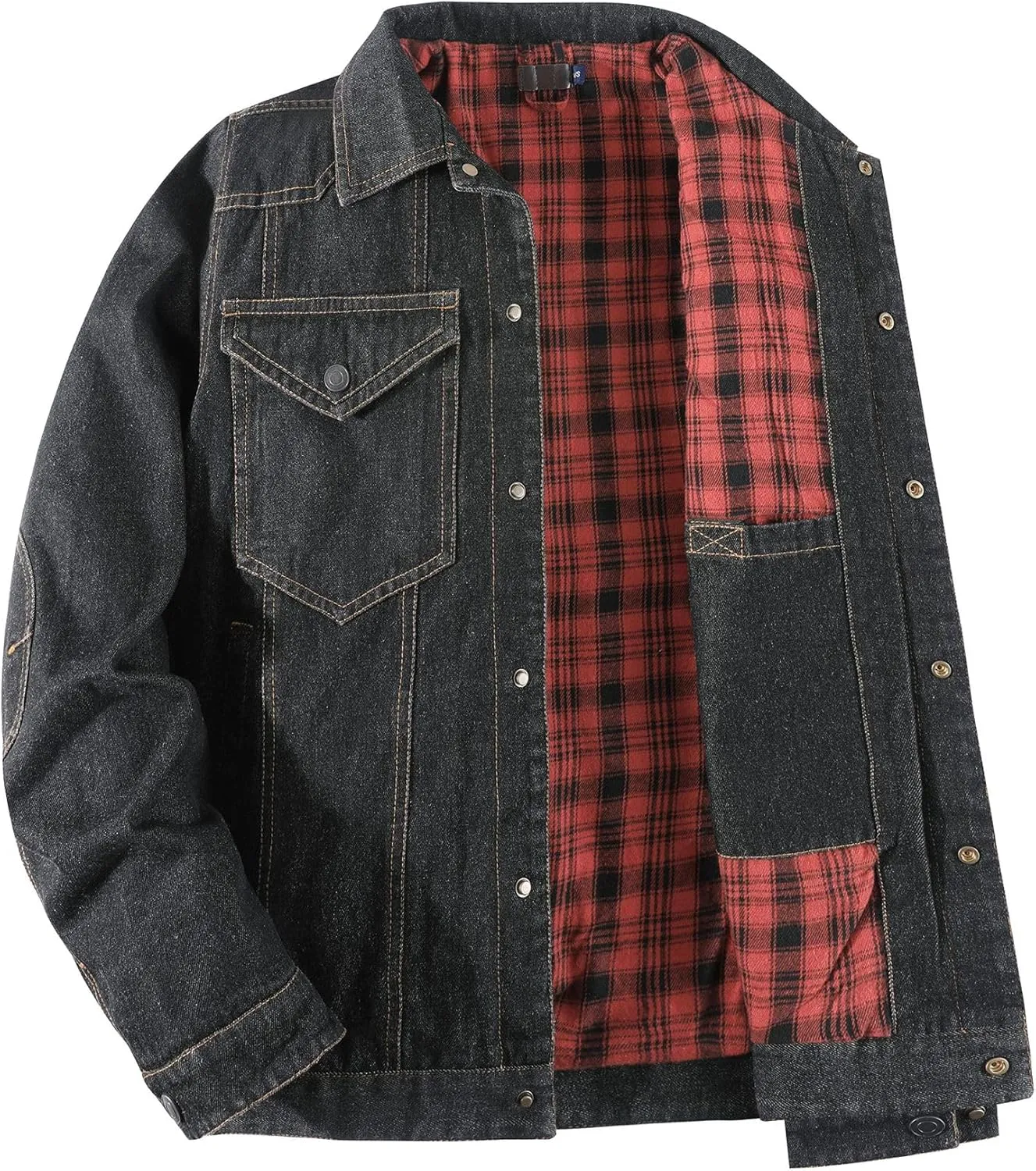 Jean Jacket Trucker Jackets for Men Classic Slim Fit Casual Outerwear Button Down Cowboy Cut Men's Denim Jacket