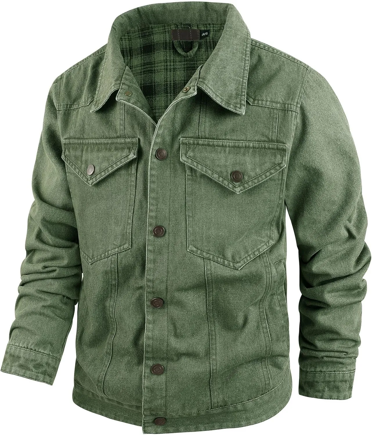 Jean Jacket Trucker Jackets for Men Classic Slim Fit Casual Outerwear Button Down Cowboy Cut Men's Denim Jacket