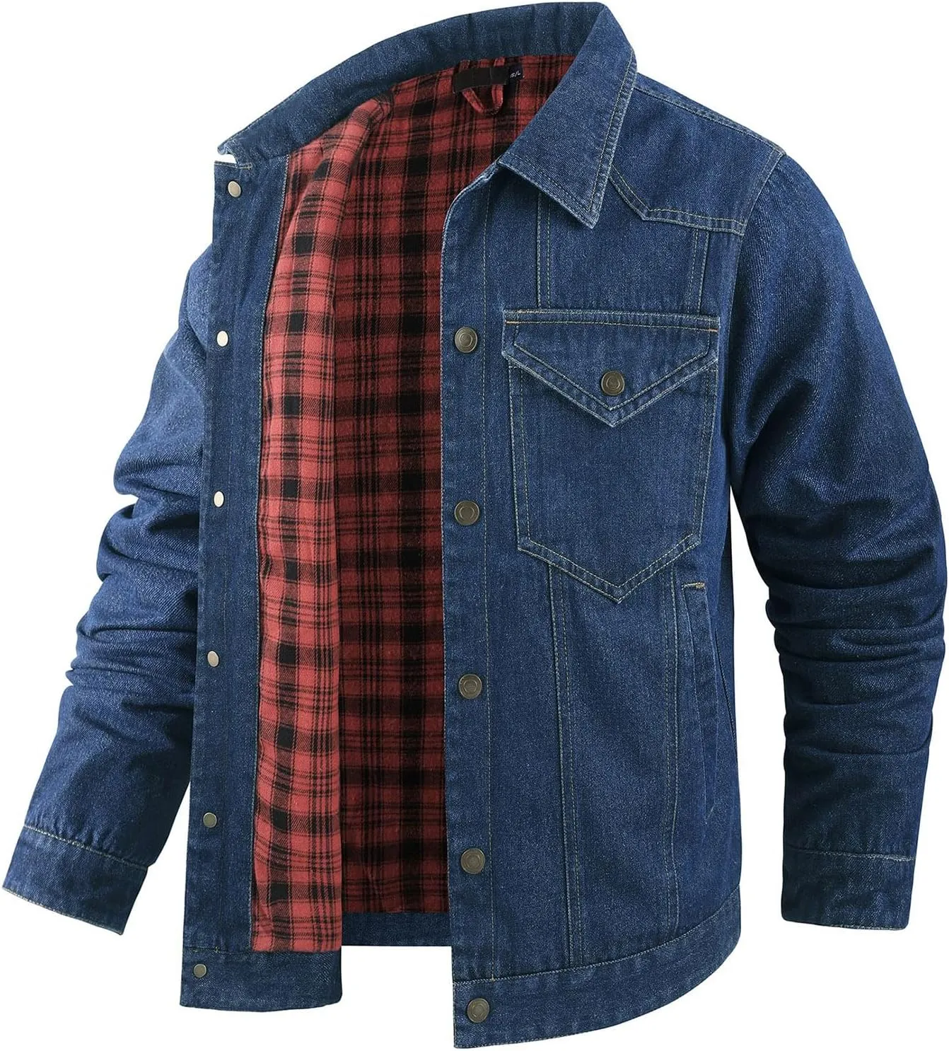 Jean Jacket Trucker Jackets for Men Classic Slim Fit Casual Outerwear Button Down Cowboy Cut Men's Denim Jacket