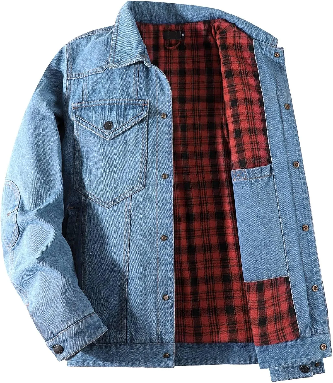 Jean Jacket Trucker Jackets for Men Classic Slim Fit Casual Outerwear Button Down Cowboy Cut Men's Denim Jacket
