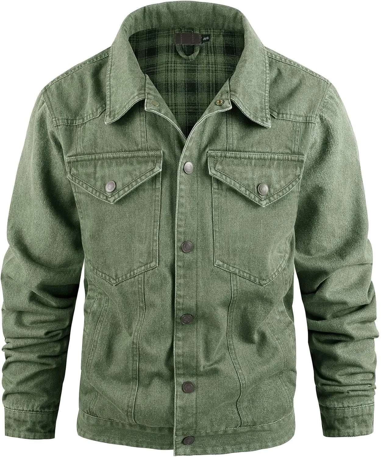 Jean Jacket Trucker Jackets for Men Classic Slim Fit Casual Outerwear Button Down Cowboy Cut Men's Denim Jacket