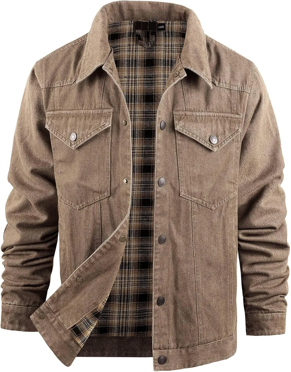 Jean Jacket Trucker Jackets for Men Classic Slim Fit Casual Outerwear Button Down Cowboy Cut Men's Denim Jacket