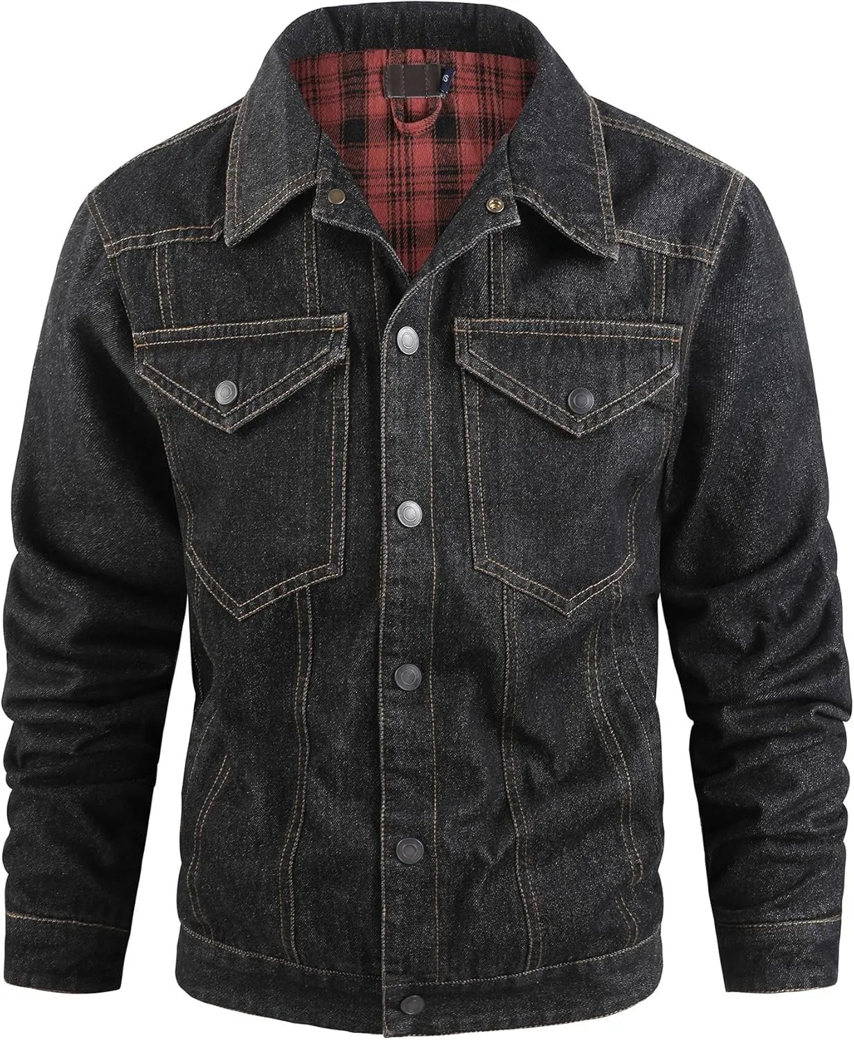 Jean Jacket Trucker Jackets for Men Classic Slim Fit Casual Outerwear Button Down Cowboy Cut Men's Denim Jacket