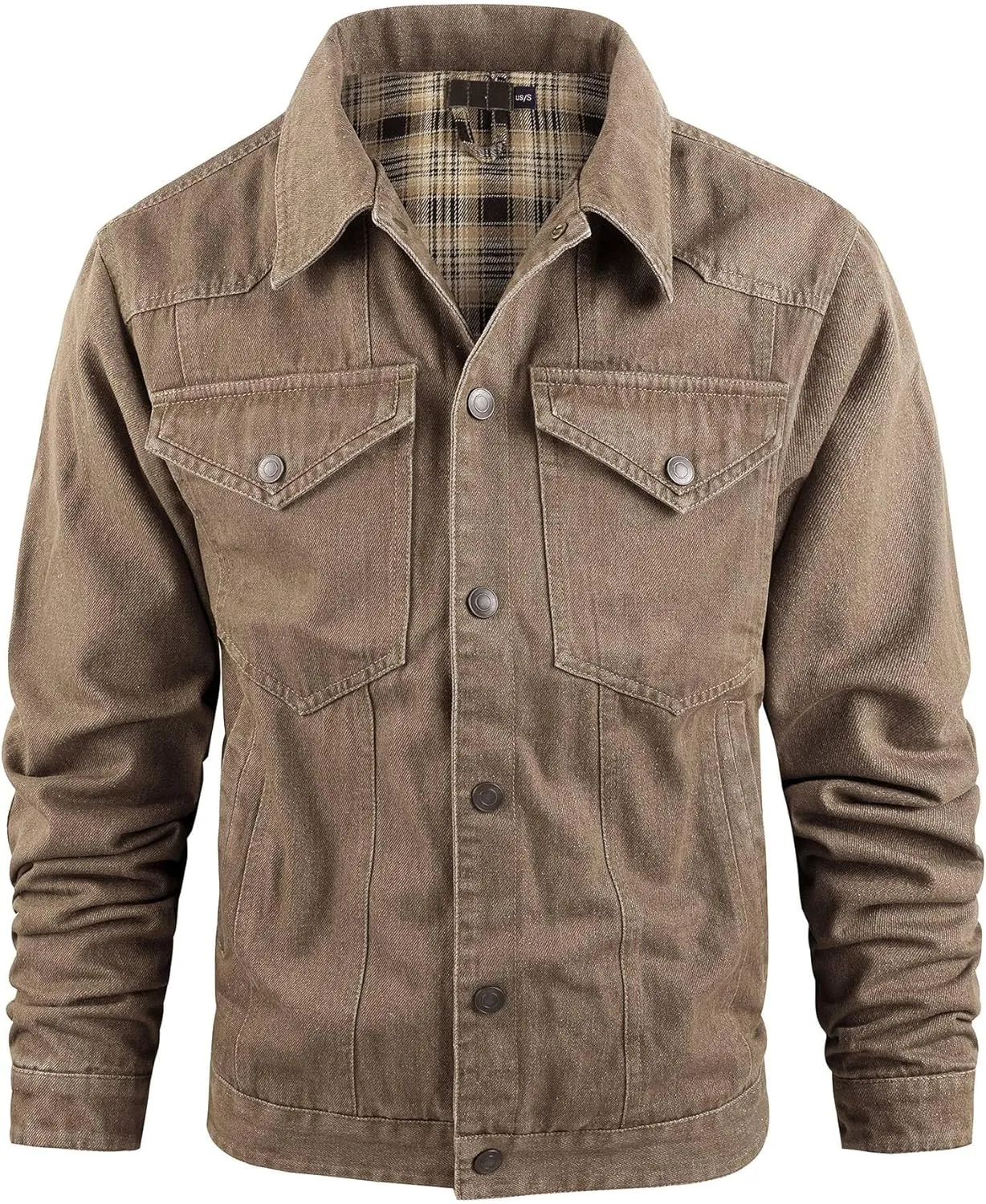 Jean Jacket Trucker Jackets for Men Classic Slim Fit Casual Outerwear Button Down Cowboy Cut Men's Denim Jacket