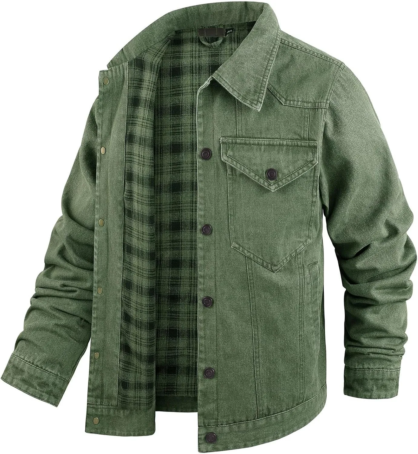 Jean Jacket Trucker Jackets for Men Classic Slim Fit Casual Outerwear Button Down Cowboy Cut Men's Denim Jacket
