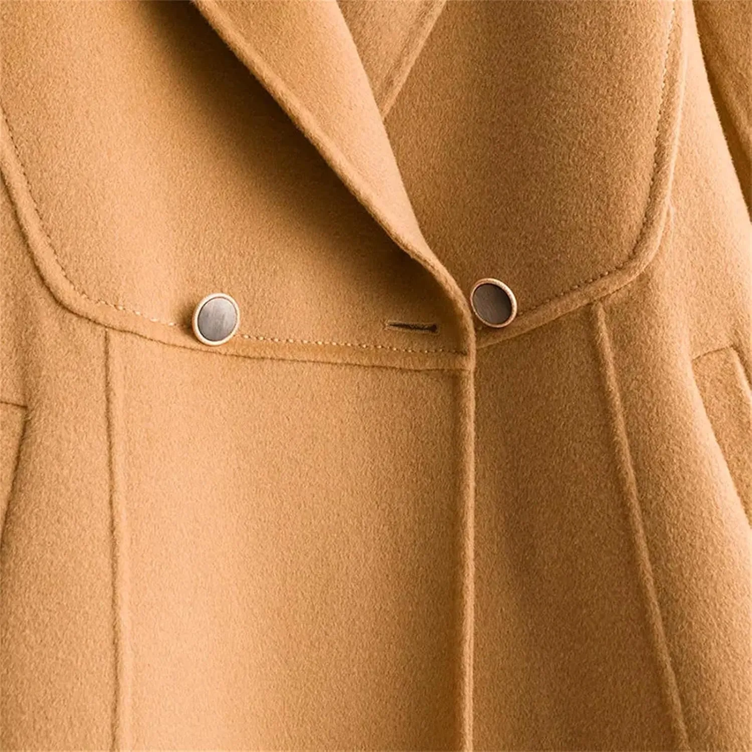 Jegsnoe Women Wool Coat Winter Wool Blend Coat Autumn Wool Long Jacket Female Cashmere Overcoat