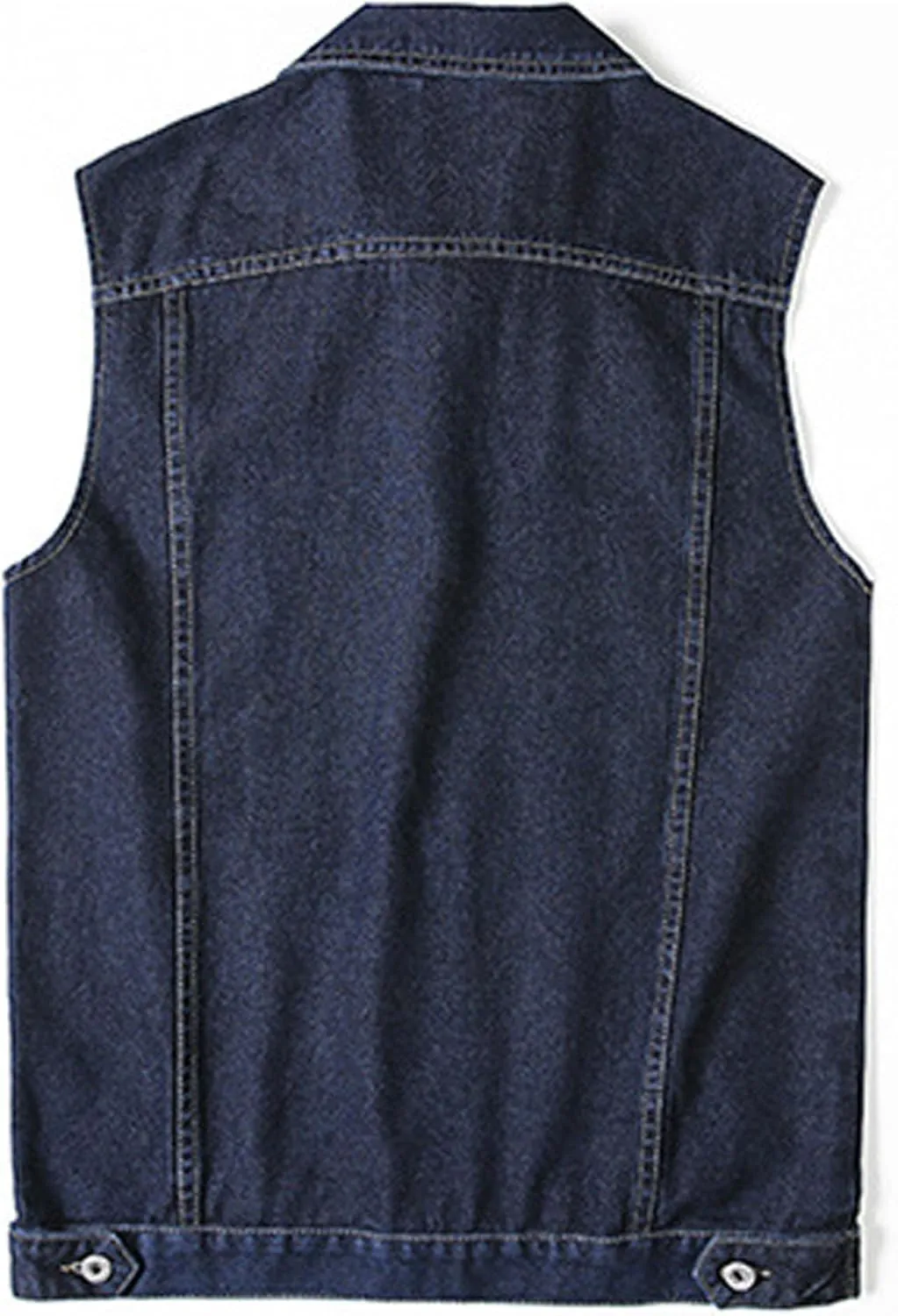 JEKE-DG Men's Classic Denim Waistcoat Sleeveless Motorcycle Trucker Jean Jackets Denim Biker Plus Size Outerwear