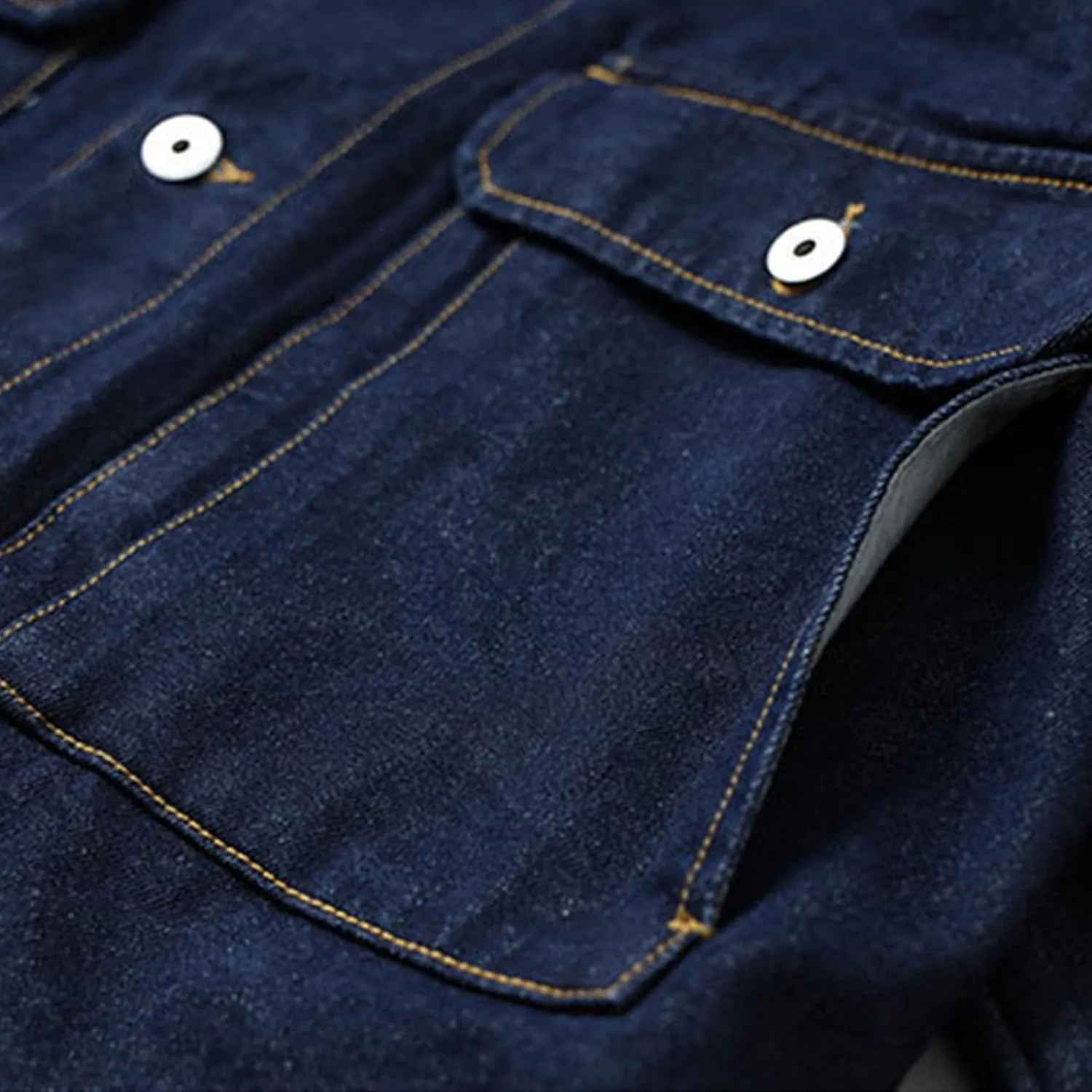 JEKE-DG Men's Distressed Denim Jacket Long Sleeve Button Down Loose Denim Coat Slim Boyfriend Trucker Jackets