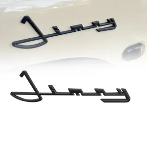 Jimny Cursive Retro Logo Badge (Black)