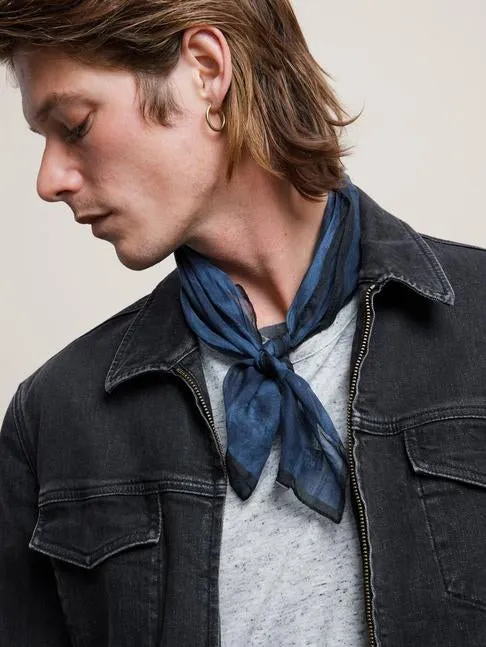 John Varvatos Benny Modern Trucker Jacket - Black Sand