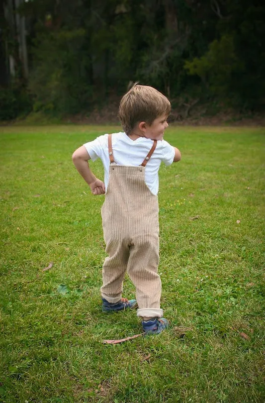Jumping-Jax Kids Camel Corduroy Overalls