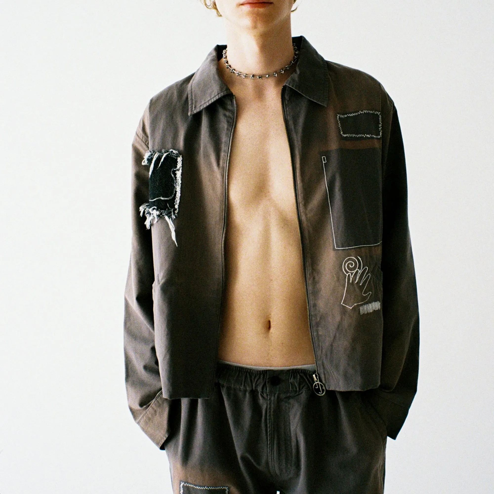 Jungles Mens Sunbleached Trucker Jacket