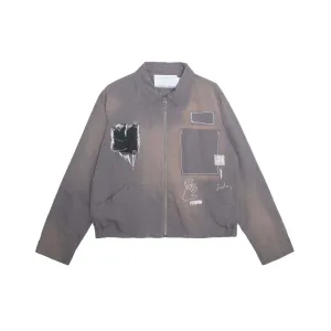Jungles Mens Sunbleached Trucker Jacket
