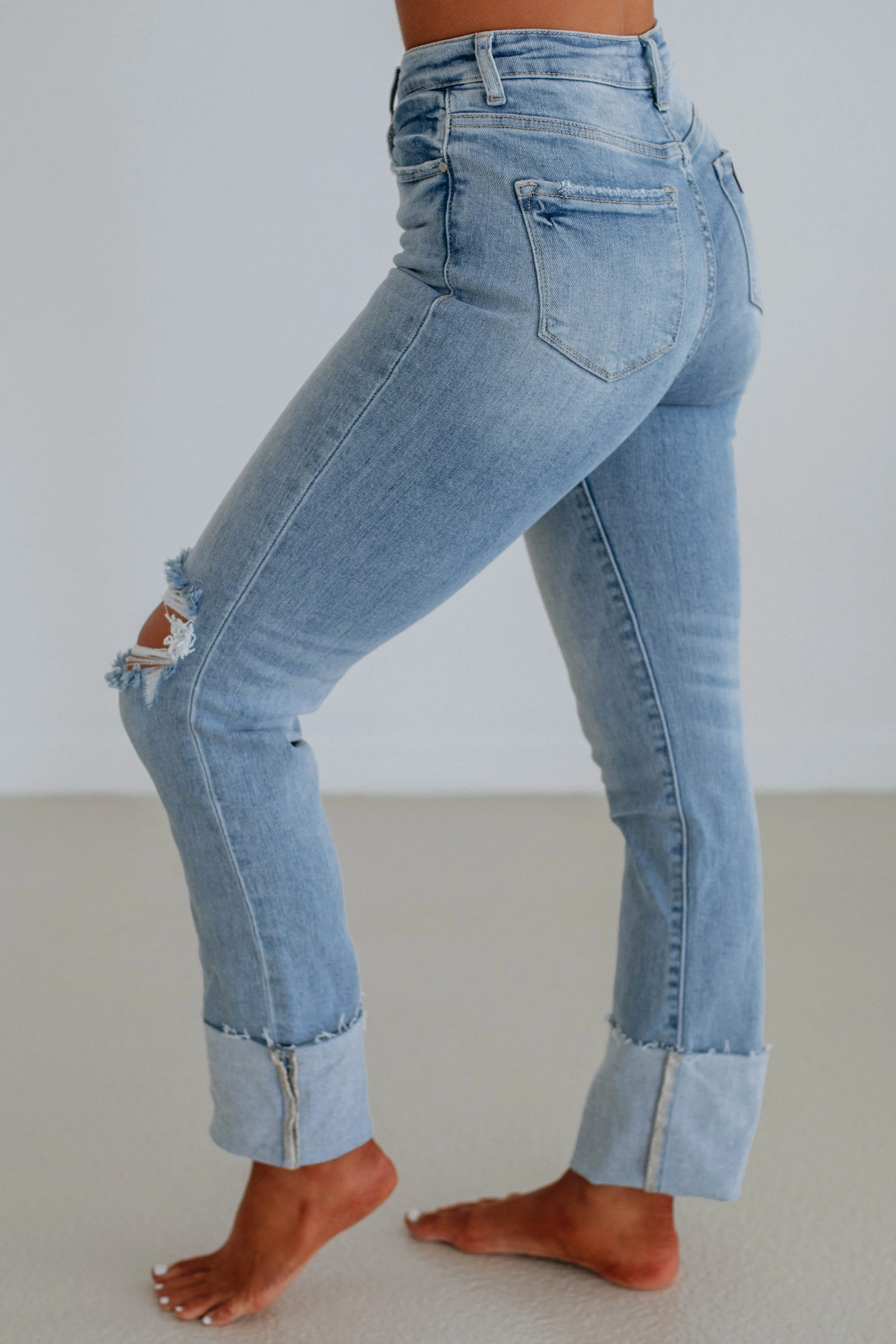 Kalen Risen Jeans - Light Wash
