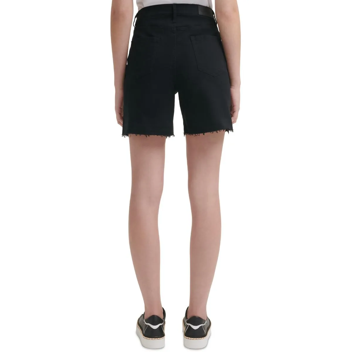 Karl Lagerfeld Paris Womens Studded Stretch Cutoff Shorts