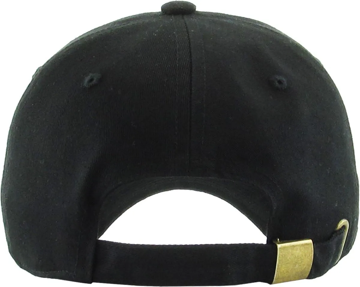 KBETHOS® Classic Cotton Adjustable Low Crown Cotton Baseball Cap