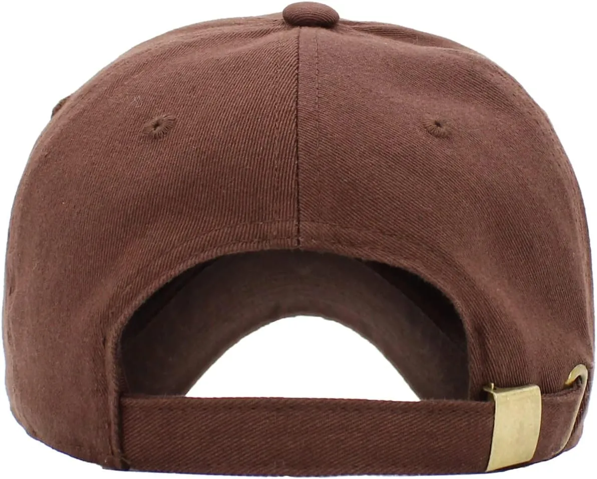 KBETHOS® Classic Cotton Adjustable Low Crown Cotton Baseball Cap