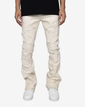 KENNY FLARE JEANS - CREAM
