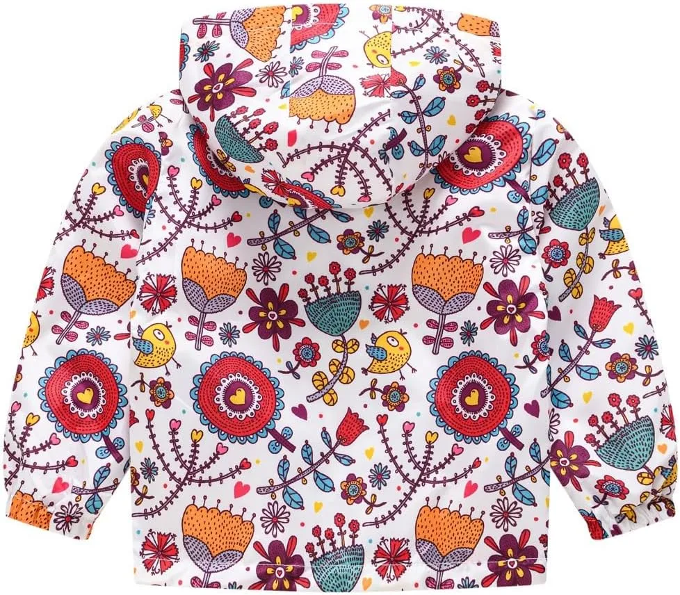 Kids Baby Windproof Coat Hooded Print Zipper Toddler Boys Autumn Jacket Boys Coat&jacket Warm Jacket Kids Jacket Kids